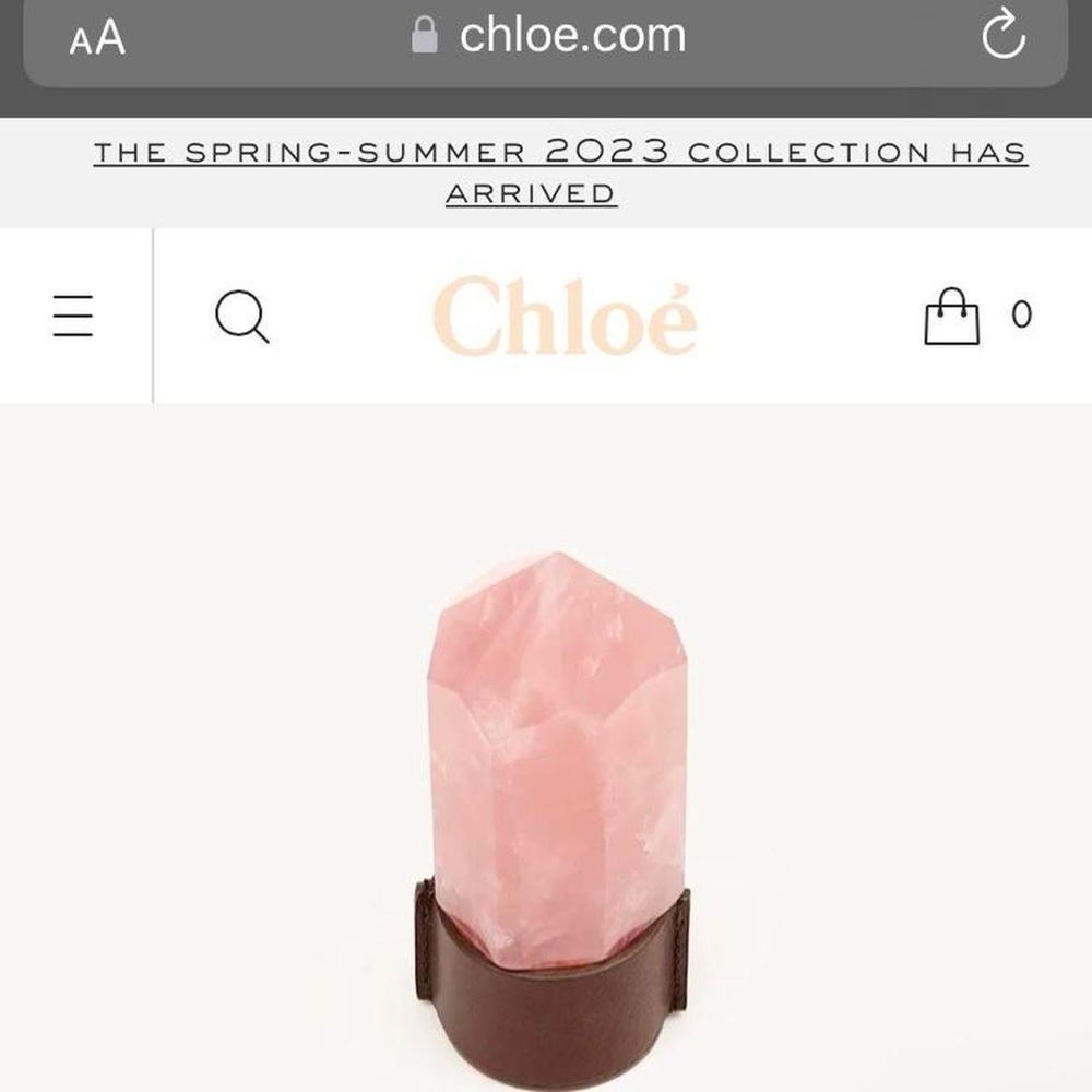 Chloé Rose Quartz crystal ✨ Great for Valentine’s Day gift🌹🥀
